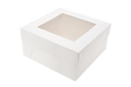 White Window Cake Boxes – 10 × 10 × 6 inches