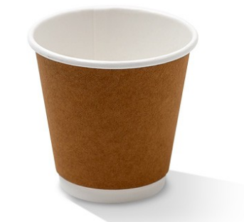 Kraft Double Wall Coffee Cups – 8oz Squat & 12oz