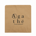 AGATHE CUSTOM PRINT - 2 Square Brown Paper Bags