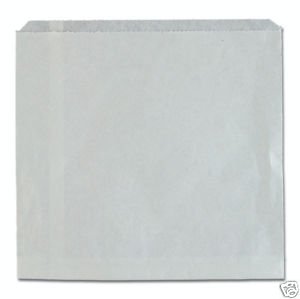 White Paper Bags – 3 Square 240 × 245mm