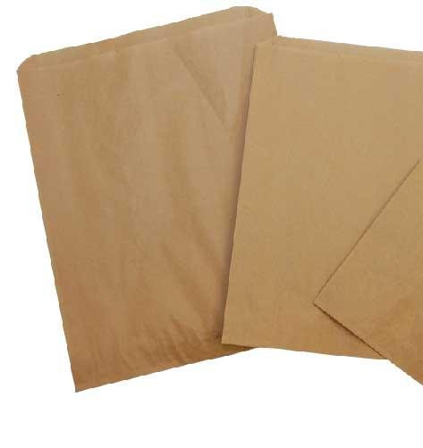 Brown Paper Bags – Square Sizes – 4 Square – 275 × 290mm (35gsm), Double Pack of 1000