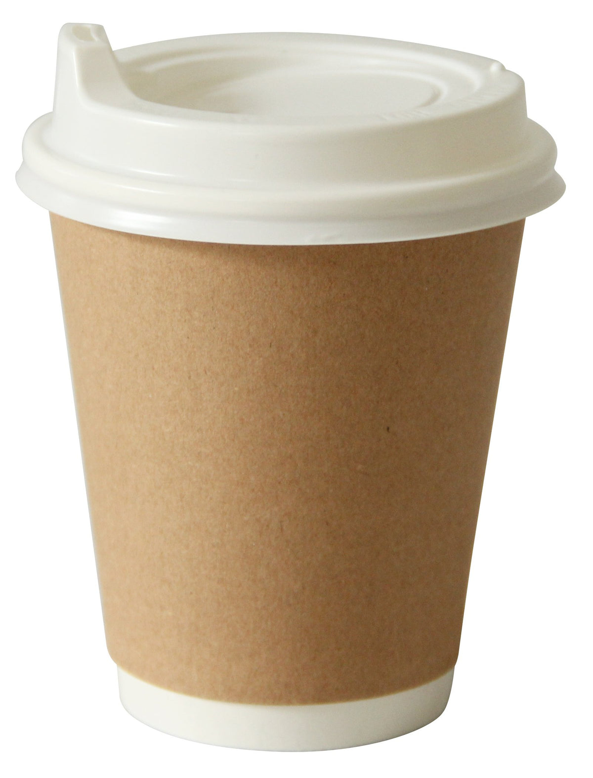Kraft Double Wall Coffee Cups – 8oz Squat & 12oz